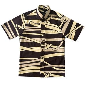 NWT Sig Zane Kaunaʻoa Pehu Button Up Aloha Shirt- Espresso sz L